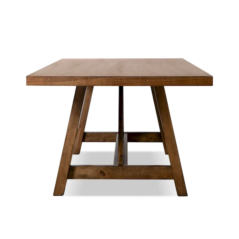 Furniture of America Drystan Rustic Brown 72-inch Solid Wood Dining Table