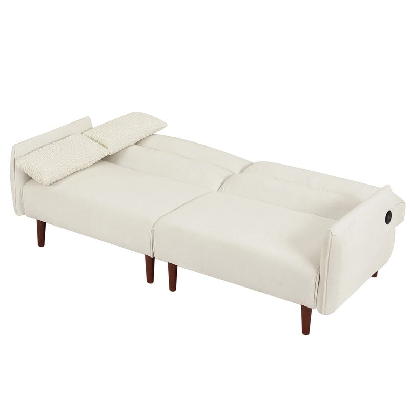 GEITIN Convertible Futon Sofa Bed with 2 Pillows
