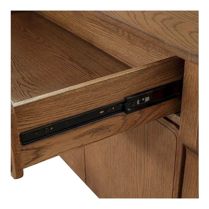 NADAAL STUDIOS Bastian, Sideboard With drawers, Warm Brown - 78.5W x19.76D x32H