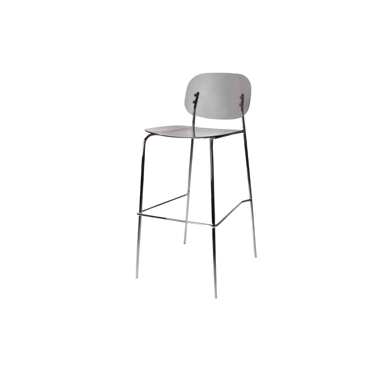 Scandinavian Square Seat Counter Height Acrylic Bar Stools