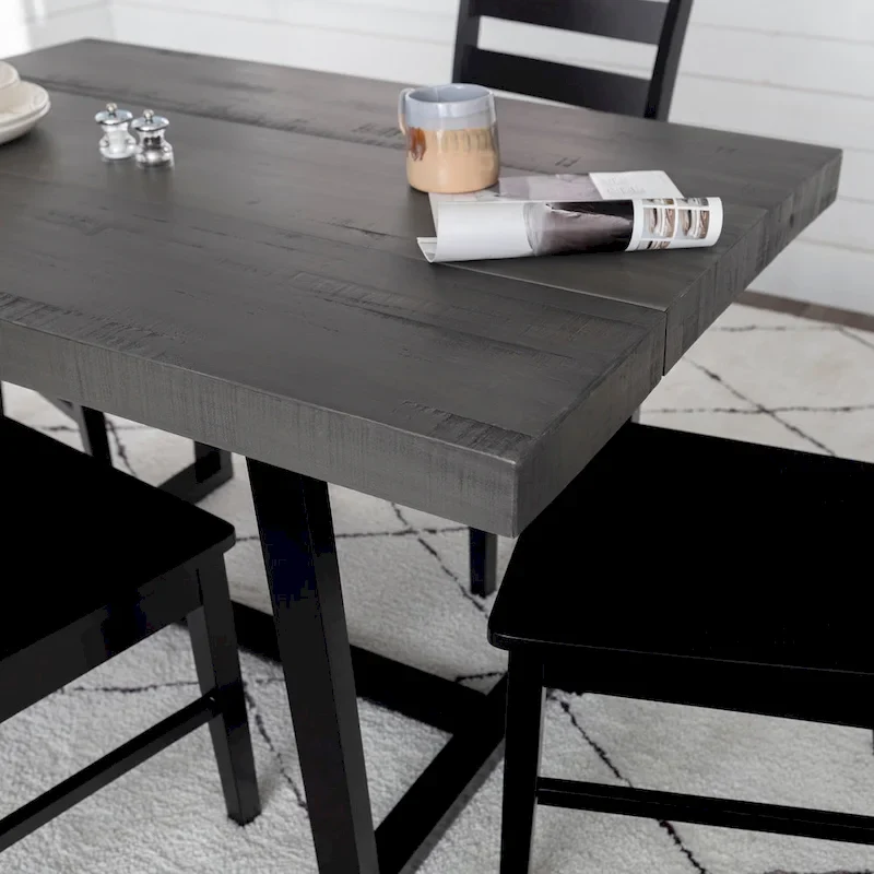 Distressed Pine Wood Dining Table 52-inch