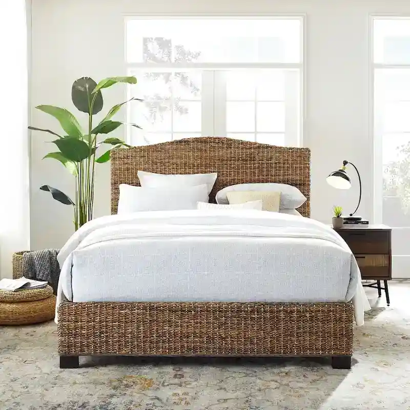 Queen Rattan Bed