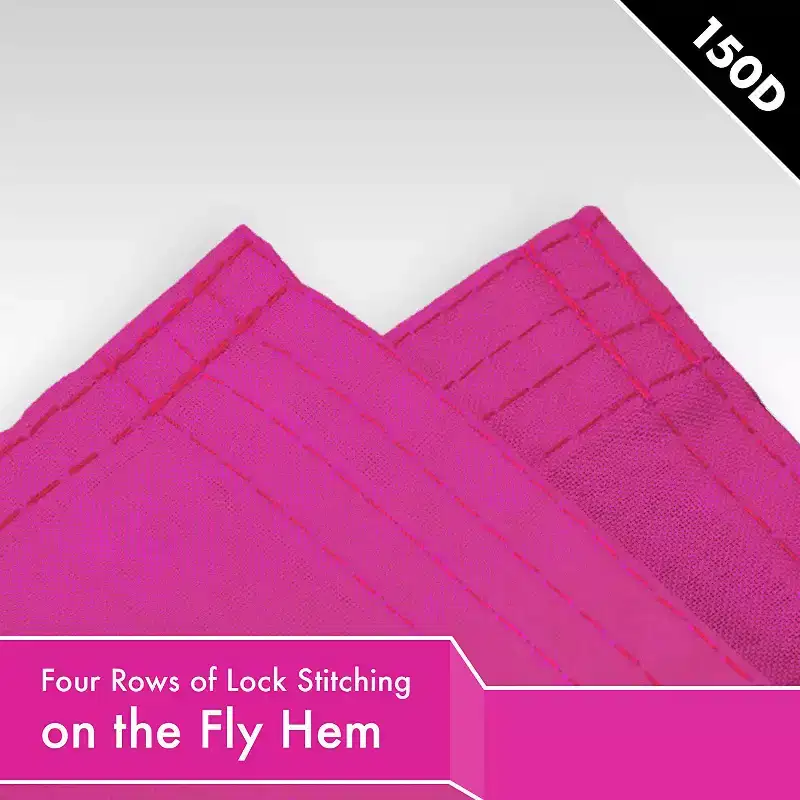 G128 Solid Pink Flag 3x5 Ft LiteWeave Pro 150D Heavy Duty Polyester
