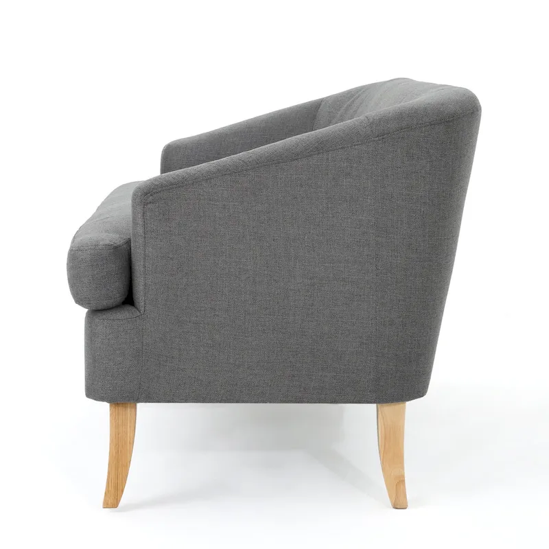 Sheena Mid-century Modern Petite Fabric Loveseat by Christopher Knight Home