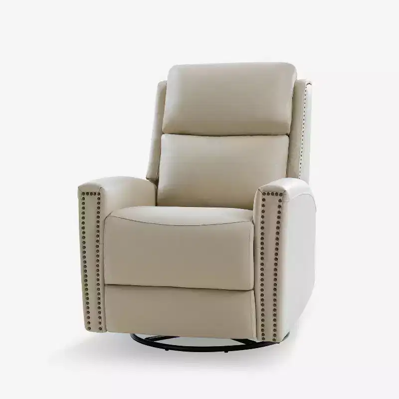 Hilario Fall 30.31 Wide Genuine Leather Swivel Rocker Recliner Deal of the day| ART OF LIVING DESIGNS