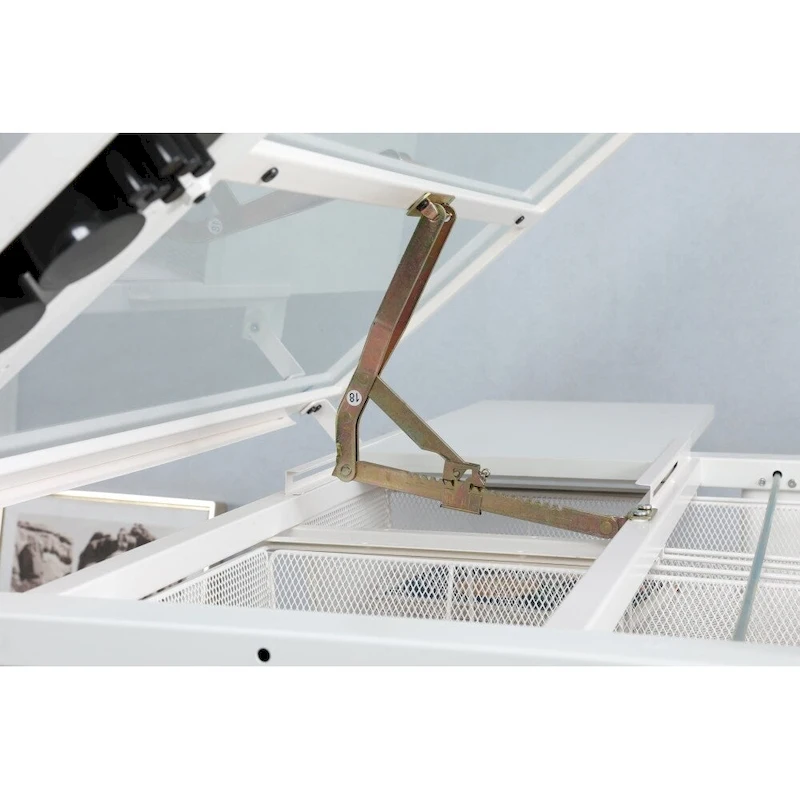 Hand Crank Adjustable Drafting Drawing Table with Stool and 2 Drawers