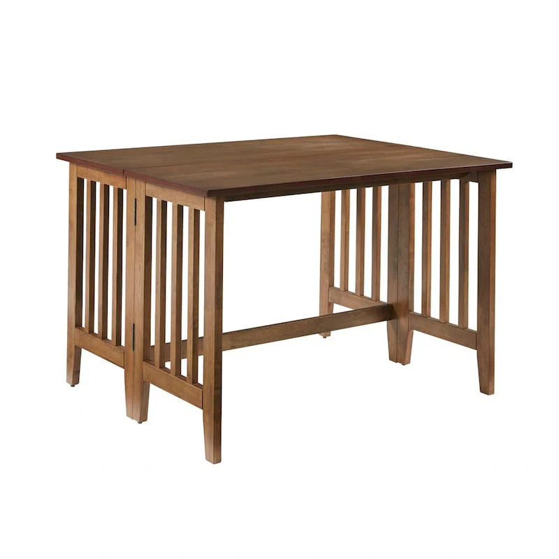 Walnut / White Drop-Leaf Dining Table, Seats 2–4