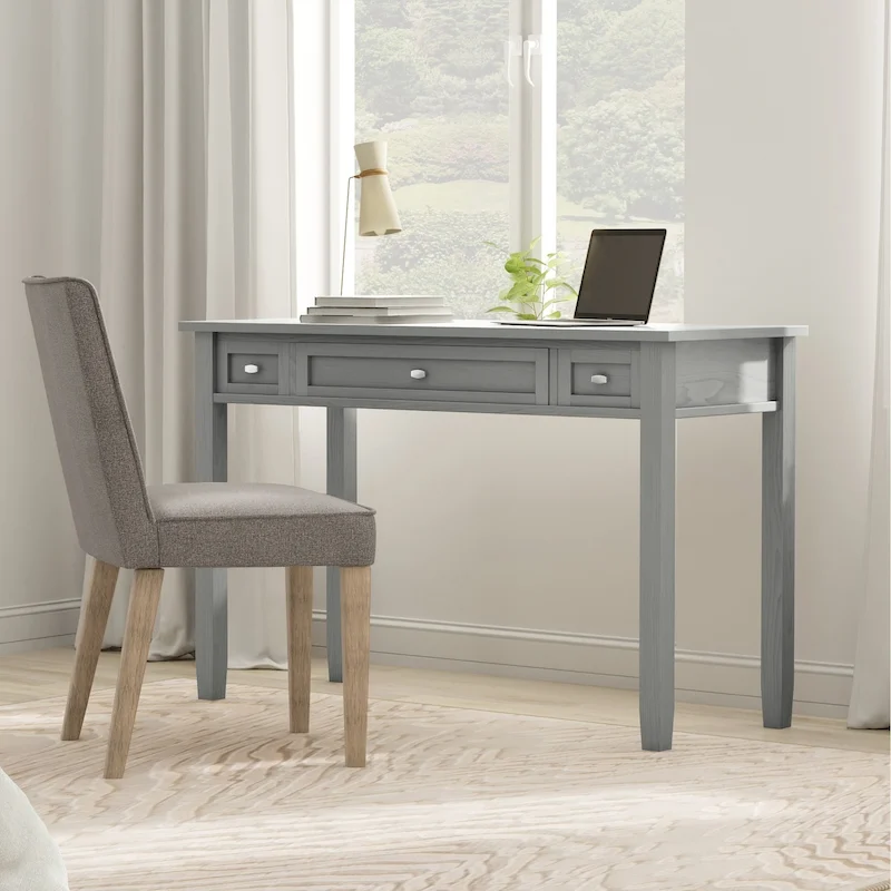 Solid wood transition style desk