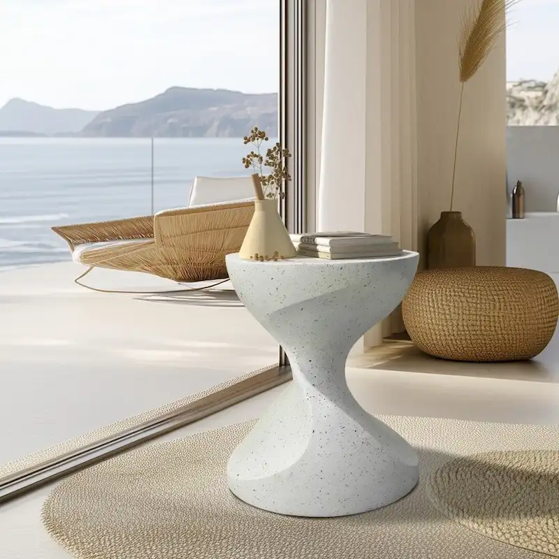 HourGlass-ShaPed Side Table, Modern MinimaliSt Style