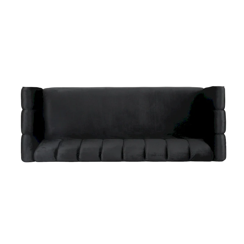 Bobran Modern Velvet 3-seat Sofa by Christopher Knight Home - 30.00 D x 83.25 W x 30.25 H