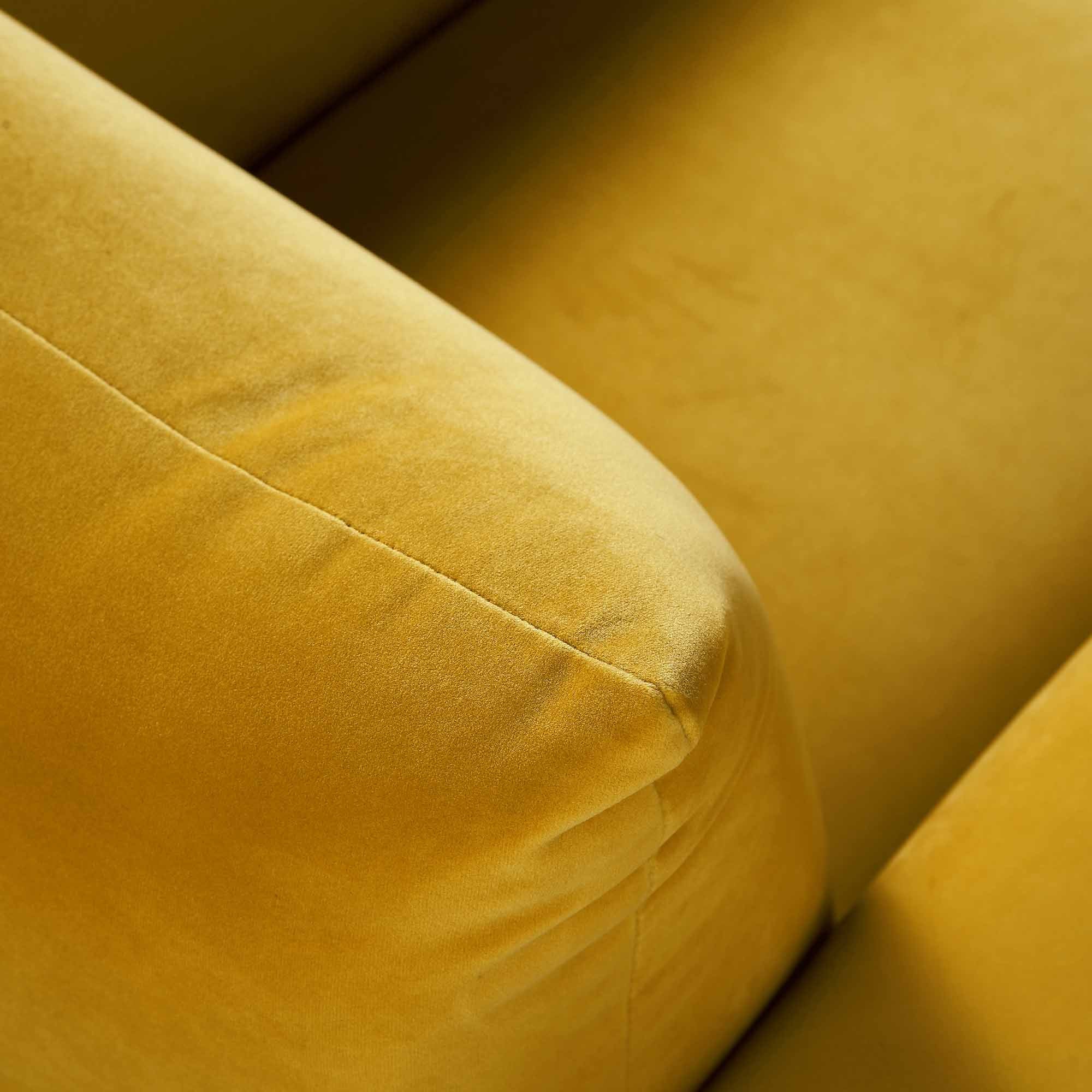 Armchair, Goldenrod Velvet