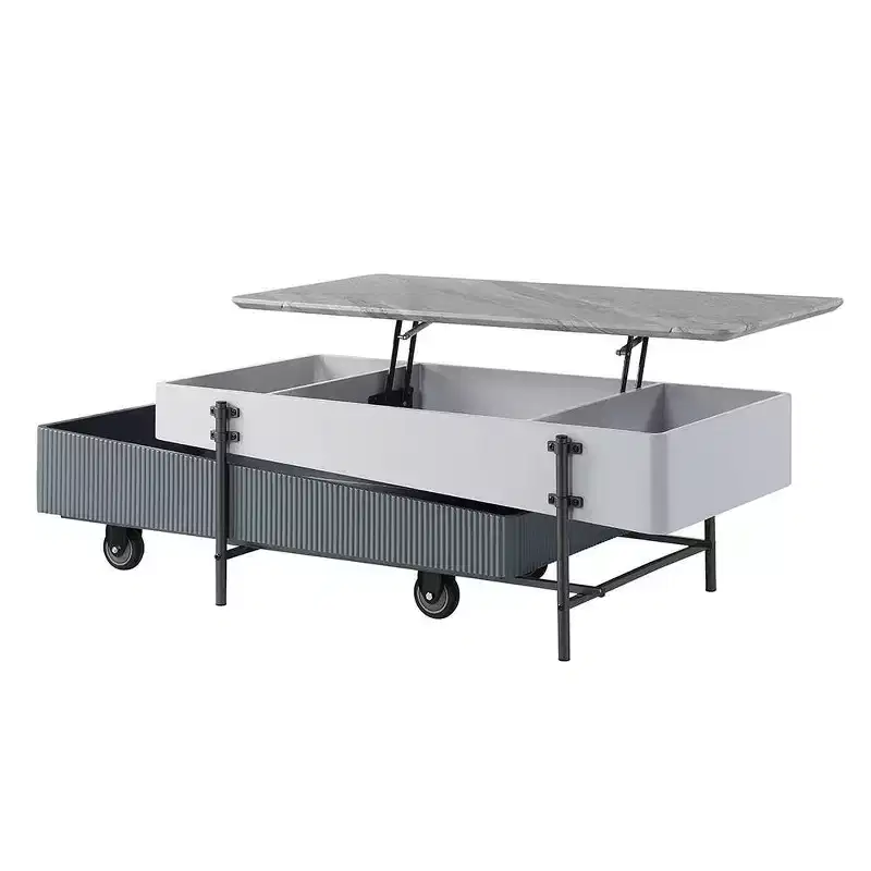 Acme Furniture Wilkins Coffee Table White/Gray Finish
