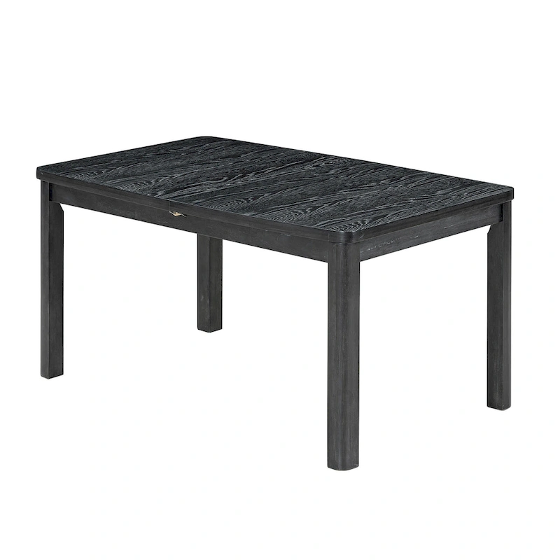 7-Piece Wooden Dining Table Set with Extendable Table & 6 Chairs