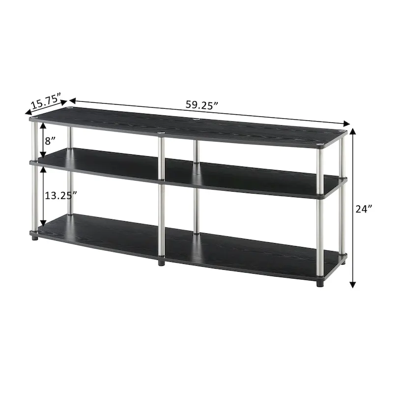 3-Tier TV Stand for TVs up to 65