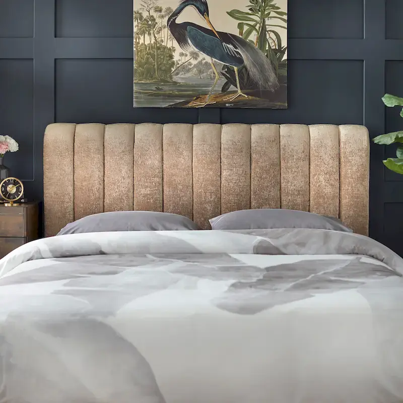 Lifestorey Teagan Queen Channel Upholstered Headboard