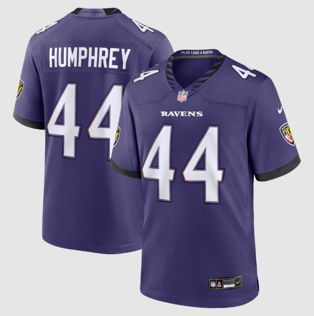 Baltimore Ravens Marlon Humphrey Purple Team Game Jersey