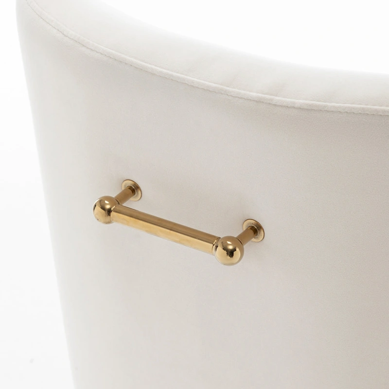 SEYNAR Velvet Upholstered Dining Chair Set of 4, Modern Glam Armless Side Chair