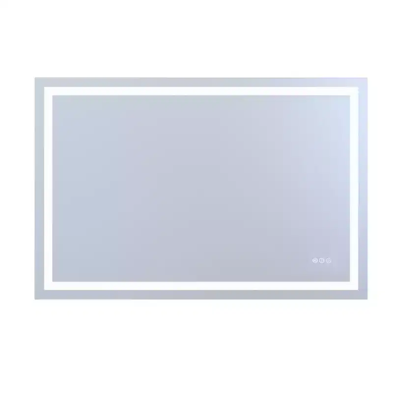 SUMERAIN 48x32 Wall Bathroom Mirror Shatter-Proof, Anti-Fog ETL Smart LED Vanity Mirror with Light