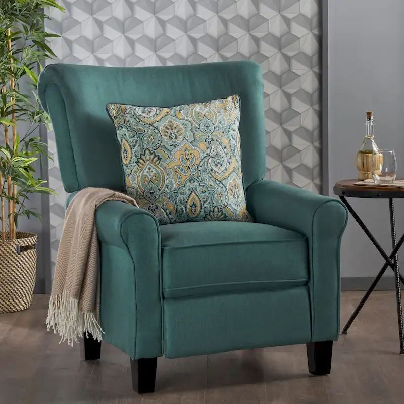 Thalia Traditional Fabric Recliner by Christopher Knight Home