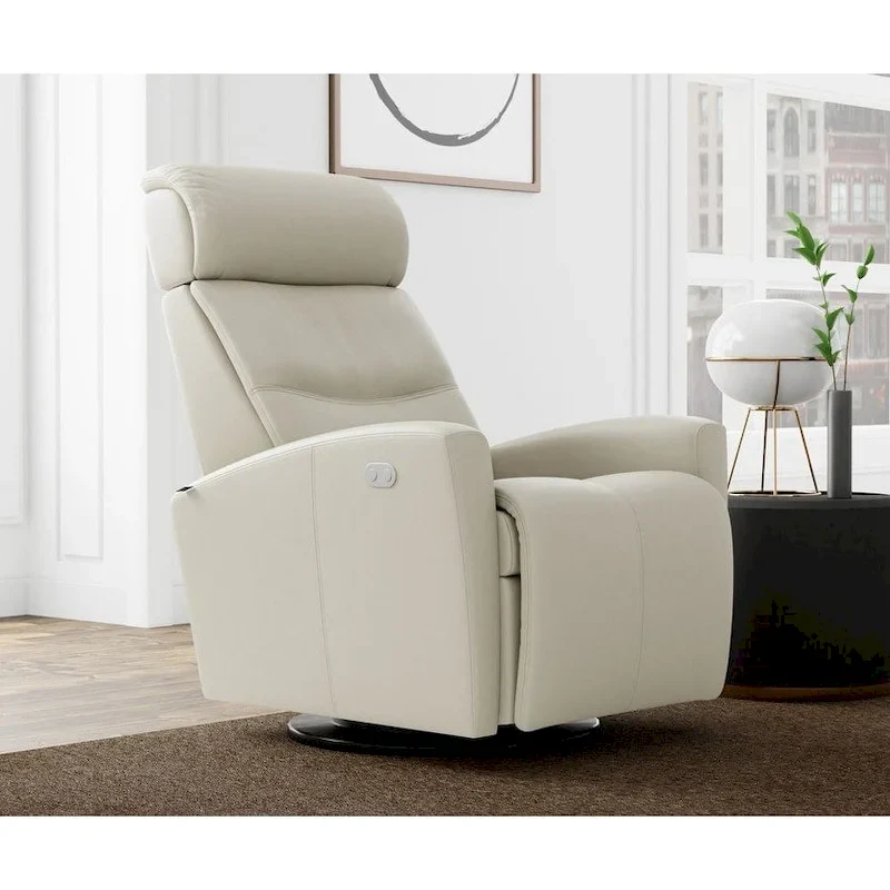 Milan Leather Swing Recliner