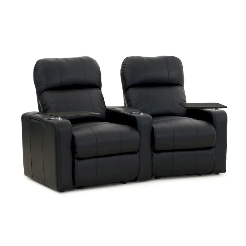 Octane Turbo XL700 Power Leather Home Theater Seating Set (Row of 2)