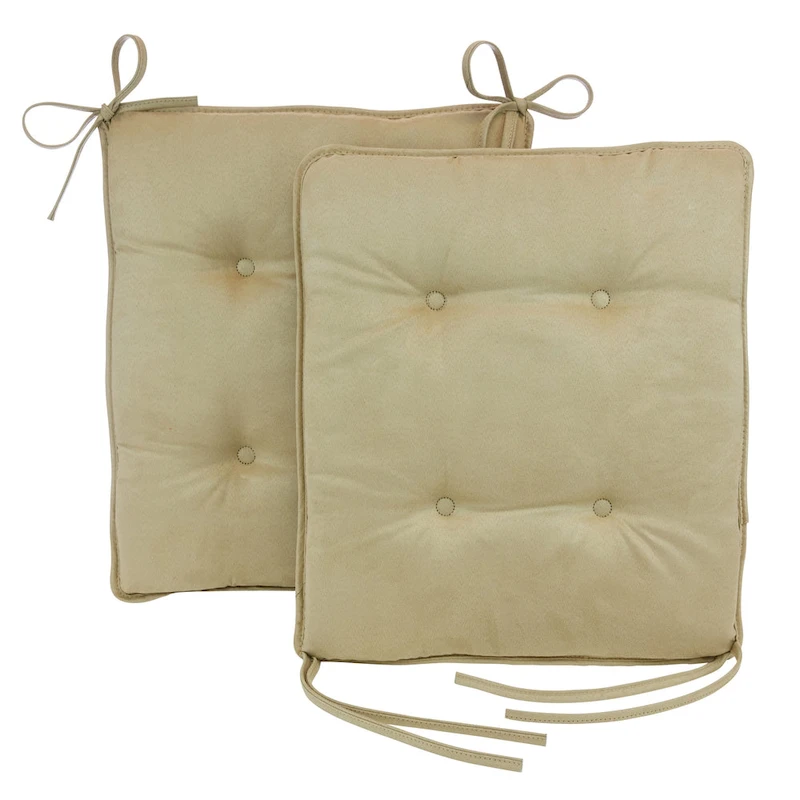 Reversible Chenille Rocking Chair Cushion Set