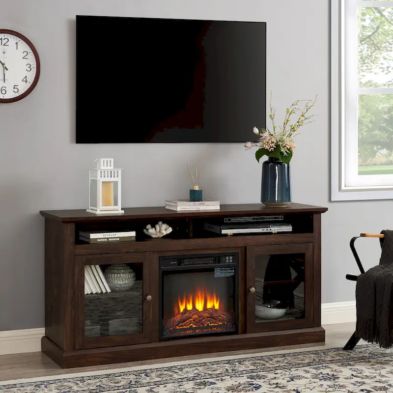 TV Stand With Insert 18  Fireplace