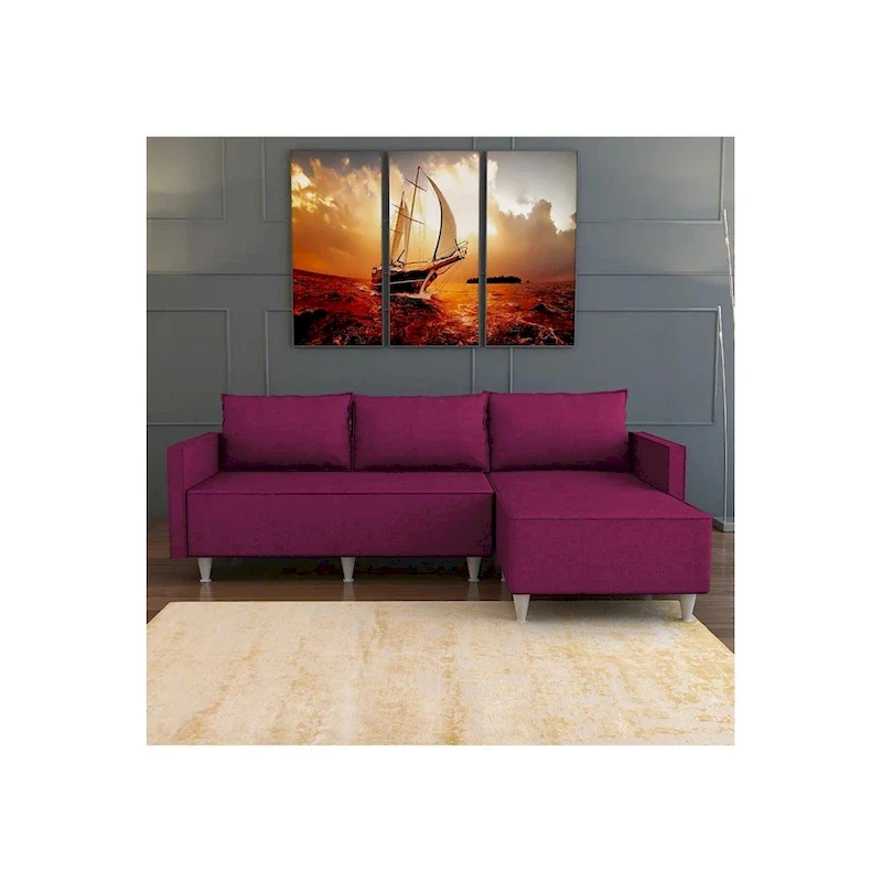 Bolivya Modern L-shaped Sectional Sofa