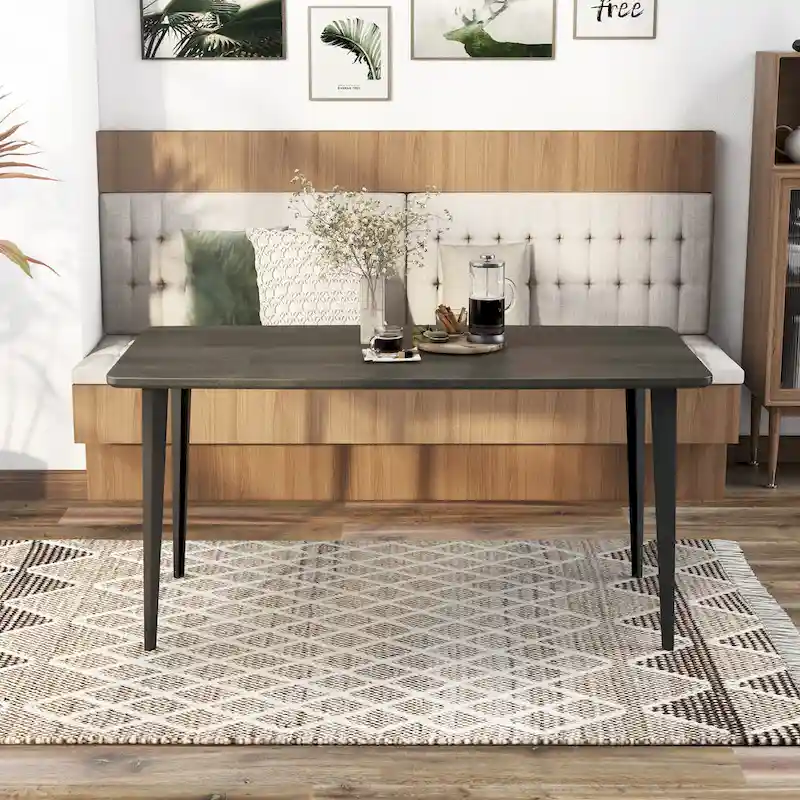 Furniture of America Tommie Mid-century Modern 60-inch Dining Table