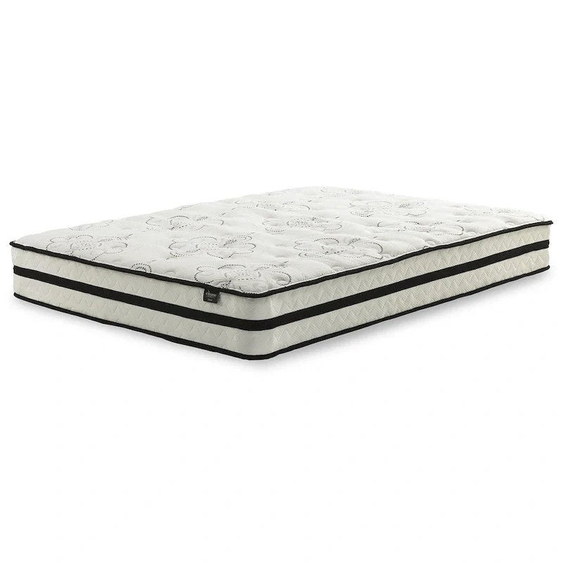 Black/White Hybrid Mattress & Adjustable Base Set – 2-Person, Queen/King/Cal King