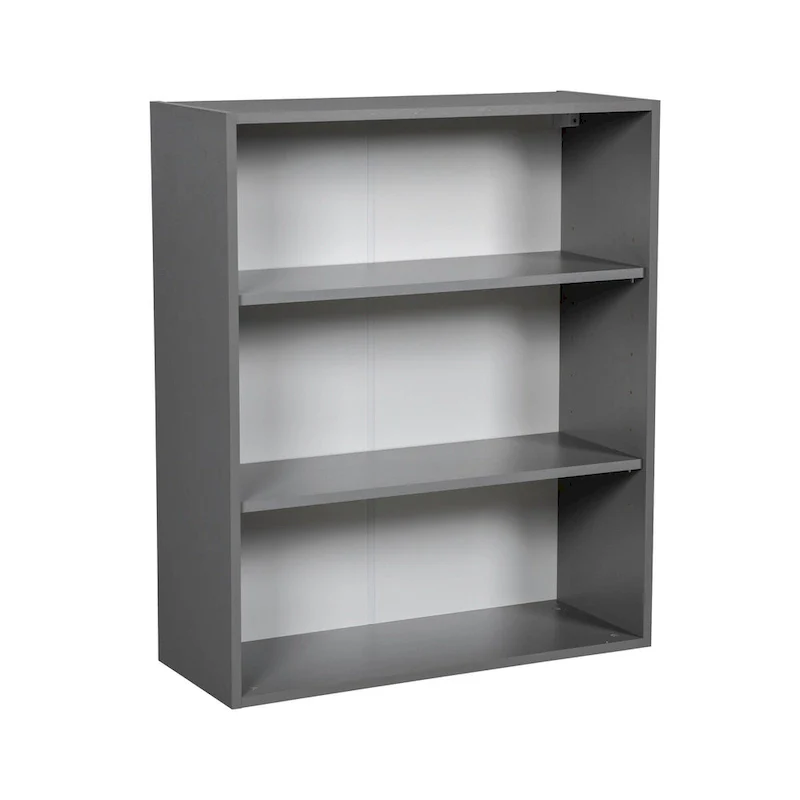 Grey Double-Door Wall Cabinet, 2-Door, 1-Person Assembly