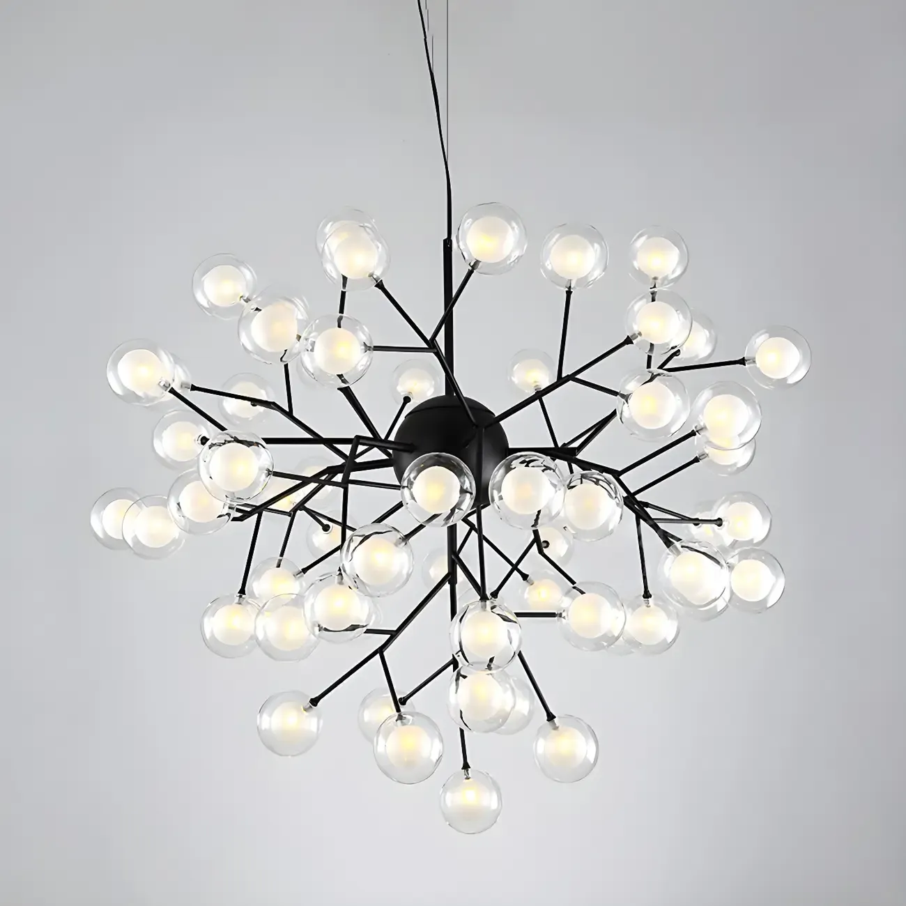Adjustable Modern Globe Glass Sputnik Chandelier