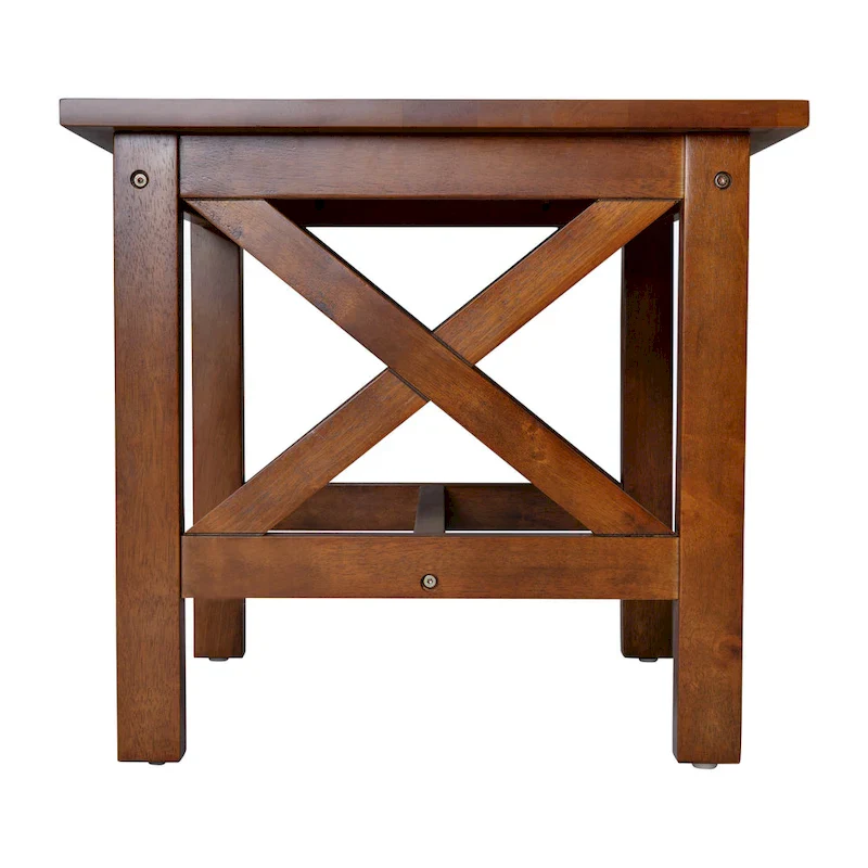 Classic Solid Wood Farmhouse End Table
