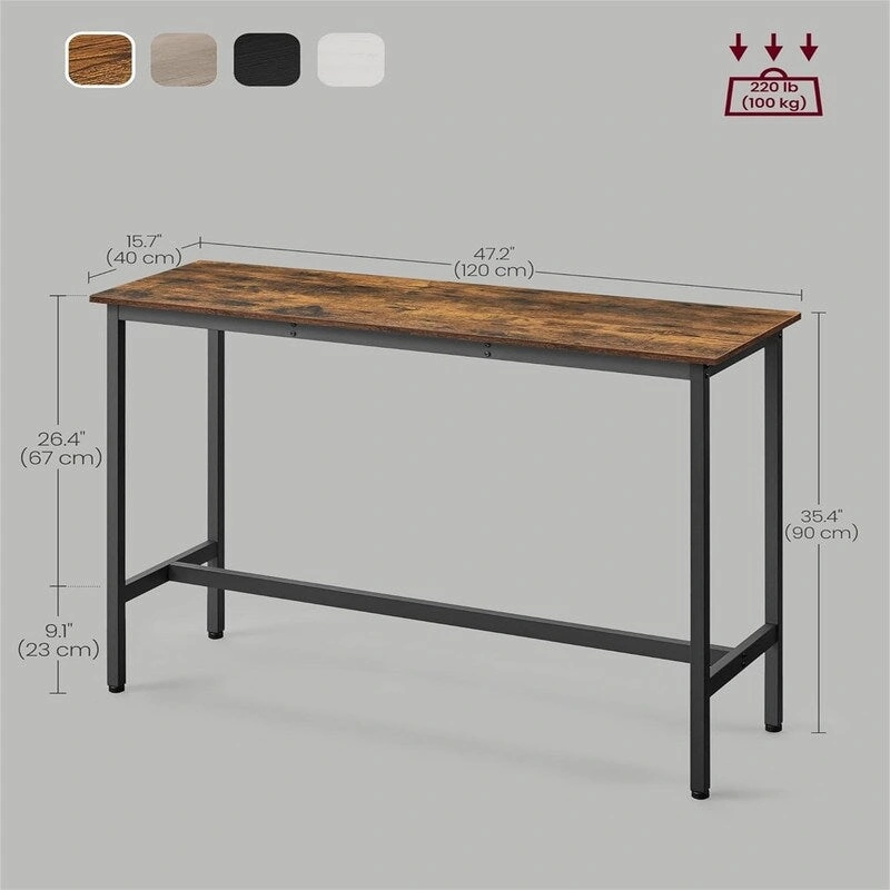 Narrow Long Bar Table