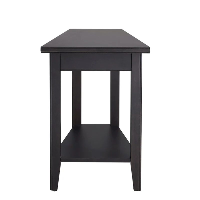 Leick Home Laurent Narrow End Table with Shelf