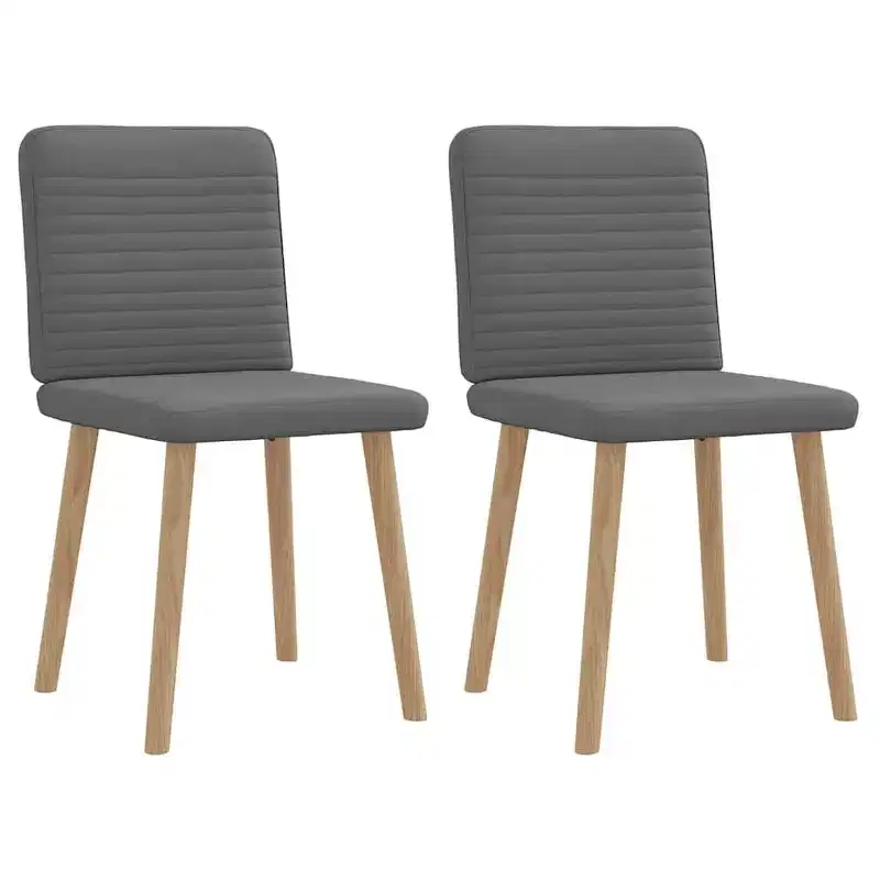 vidaXL Dining Chair Set of 4 Dark grey