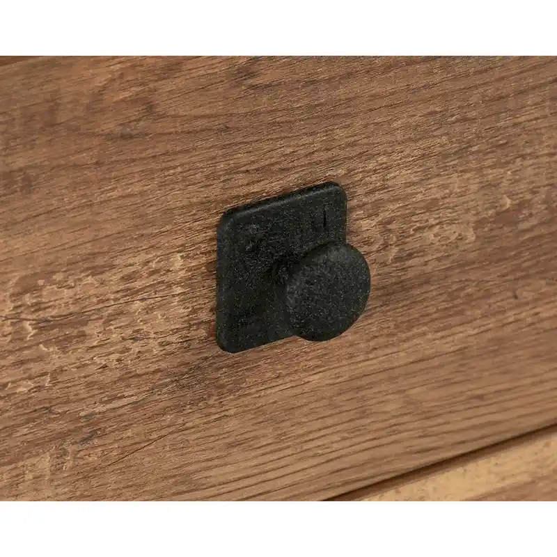 Station House Desk Etched Oak