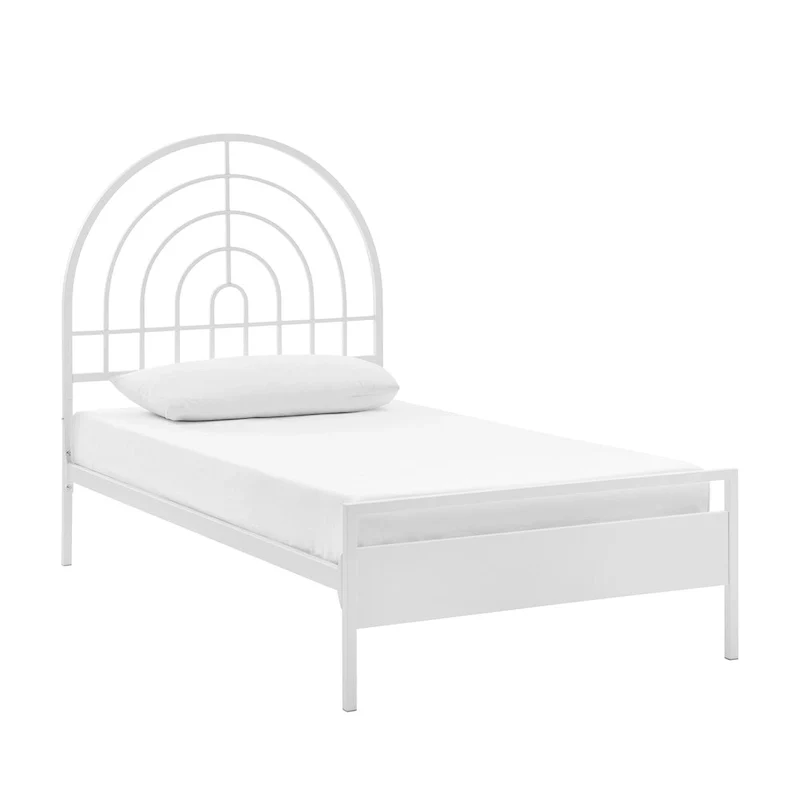 Modern Metal Arch Twin Bed Frame