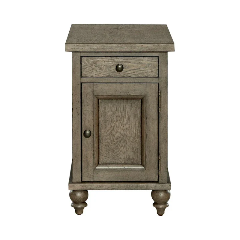 Americana Farmhouse Dusty Taupe Chairside Table