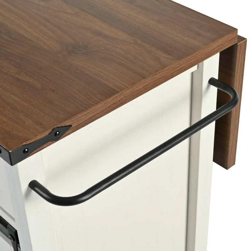 53.5Farmhouse Kitchen Island with Power Outlet