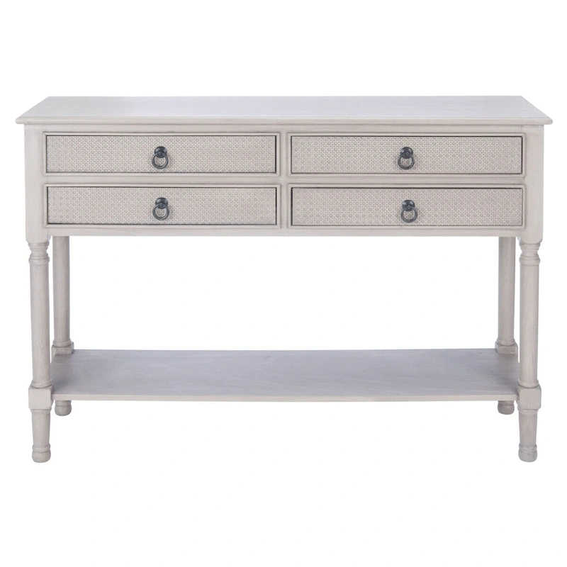 SAFAVIEH Artelia 4-Drawer Console Table - 42 W x 13 L x 29.5 H - 42Wx13Dx30H