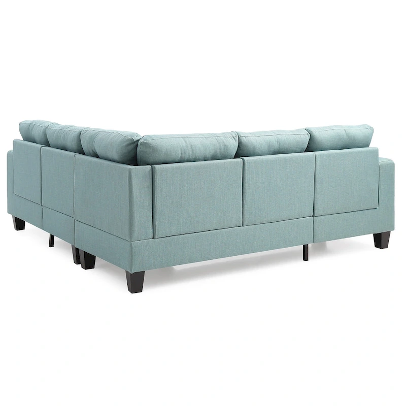 Newbury 82 in. W 2-piece Polyester Twill L Shape Sectional Sofa - 32L x 82W x 35H