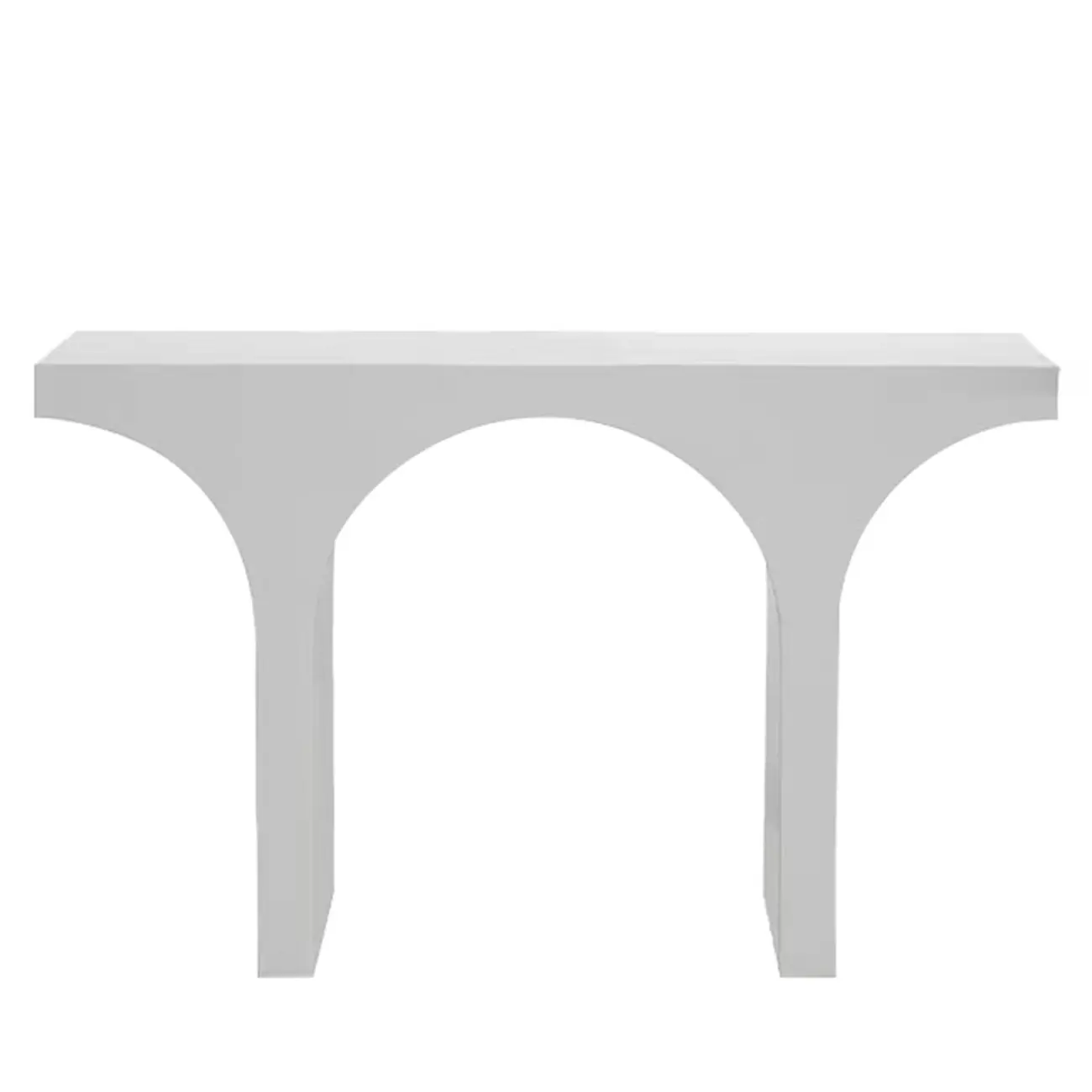 Entryway Rectangular Black Arch Base Console Table