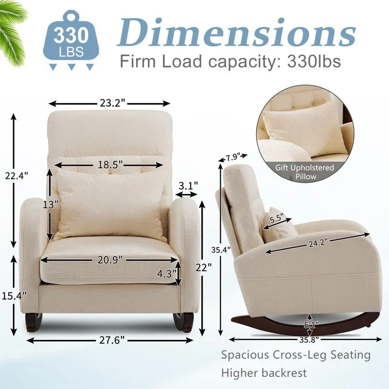 Upholstered Rocking Chair