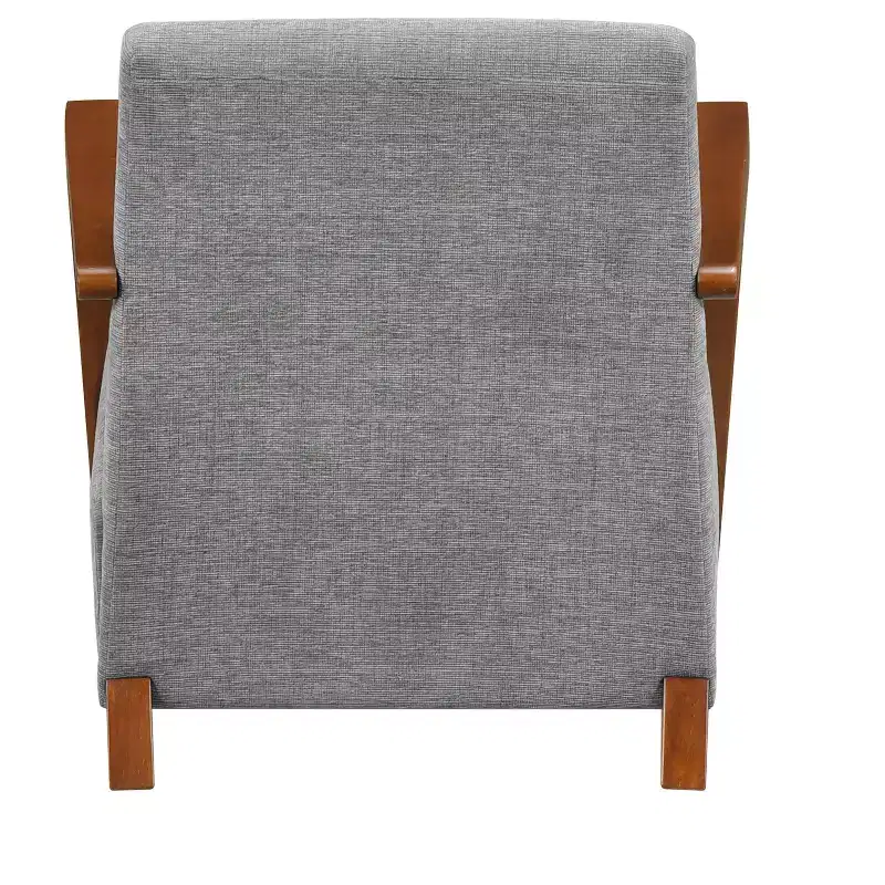 GDFStudio Nolan Mid-Century Modern Wood Chenille Upholstered Accent Chair