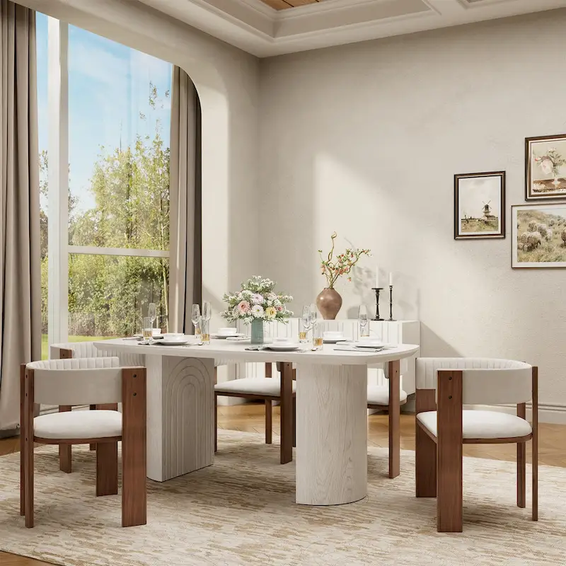Wood Large Accent Dining Table