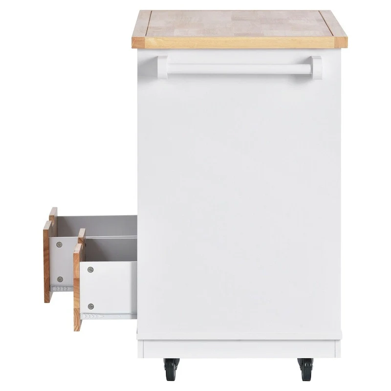 Rolling Kitchen Island Kitchen island Cart Spice Rack Kitchen Cart - 46.00L * 21.70W * 35.62H