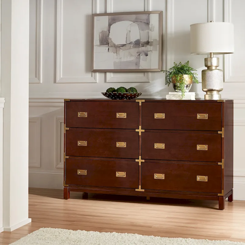 Valoria Gold Accent Campaign Dresser