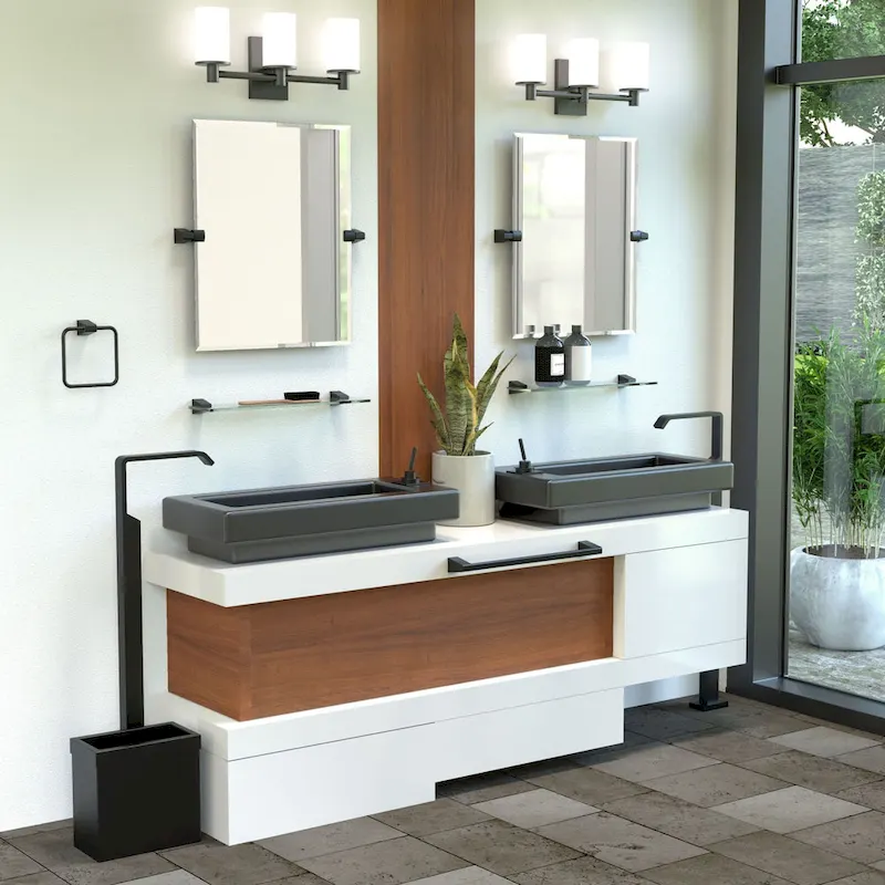 Gatco 5656 A-Line 20  Glass Bathroom Shelf