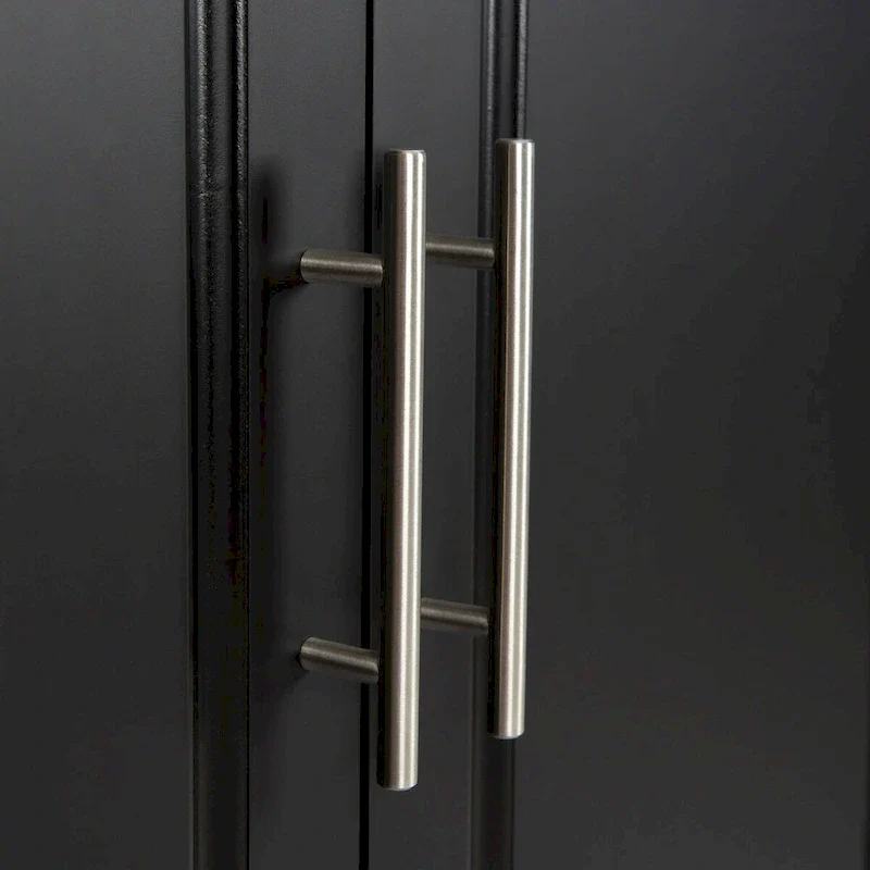 Mobile Kitchen Island & Kitchen Cart,With Extendable Rubber Wood Top and 3 Drawers - 53.93 (L) x 17 (W) x 36.22 (H